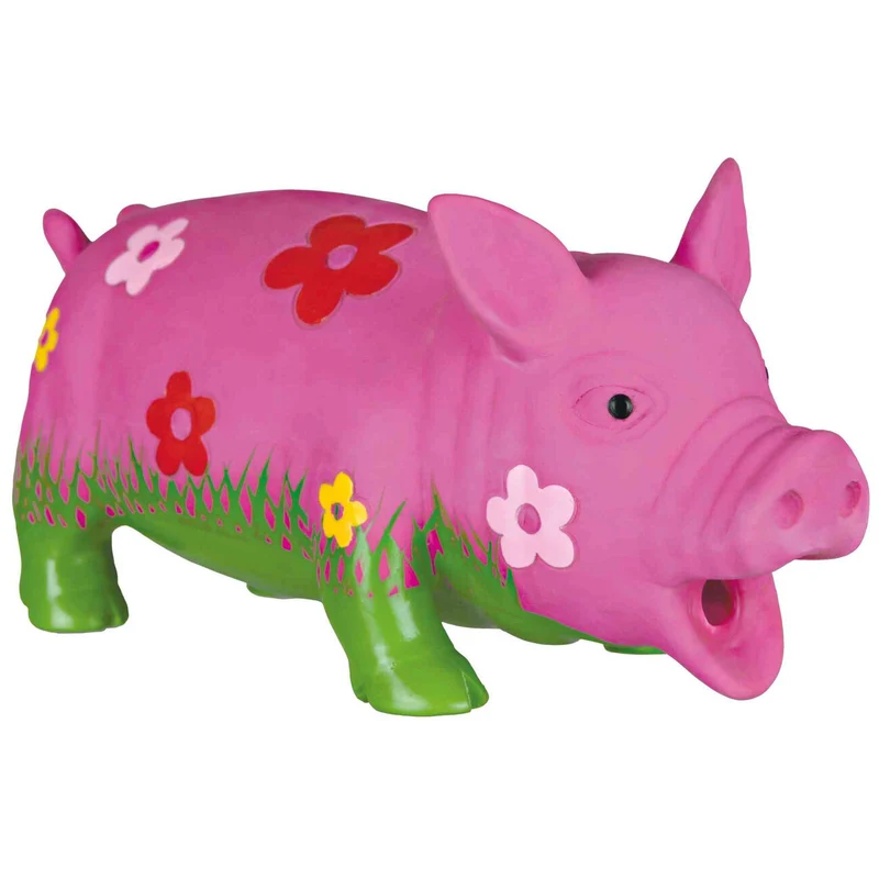 Blumenschwein Latex Hundespielzeug