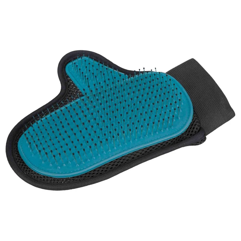 Fellpflege Handschuh mit Metallborsten