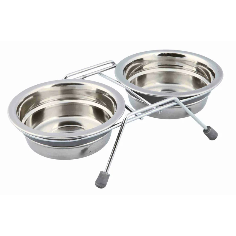 Napf-Set Eat on Feet mit Klapperschutz