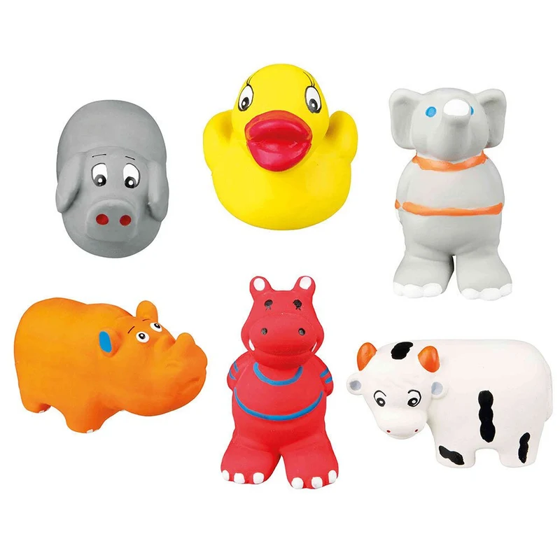 Welpenspielzeug Latex Baby Zoo Figuren