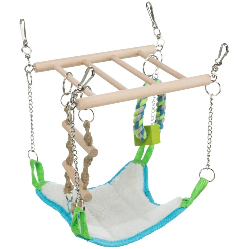 Hamster Hängebrücke mit Hängematte
