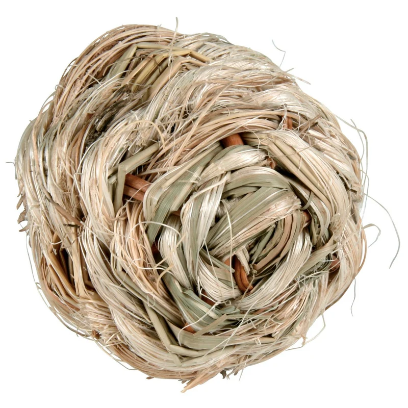 Gras-Ball mit Glocke für Kleintiere