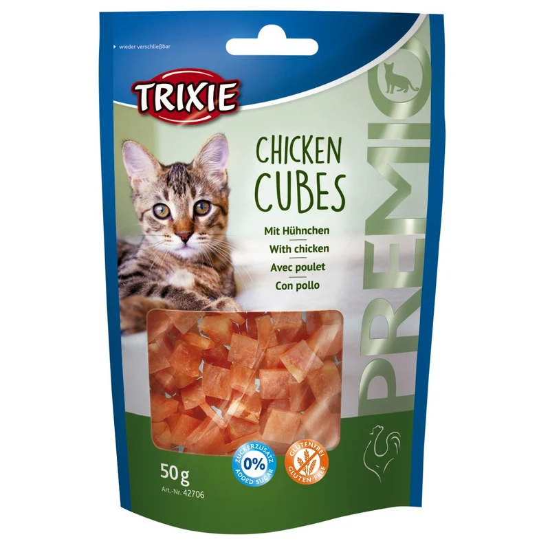 Katzen Leckerlie Premio Chicken Cubes