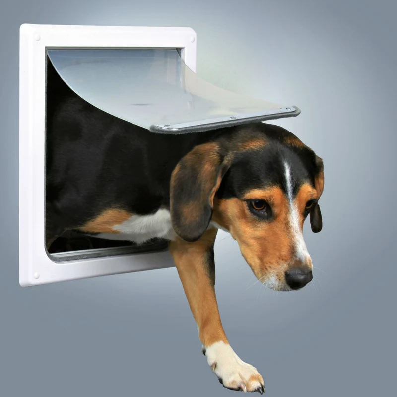 Trixie Hundeklappe mit flexibler Kunststoffklappe