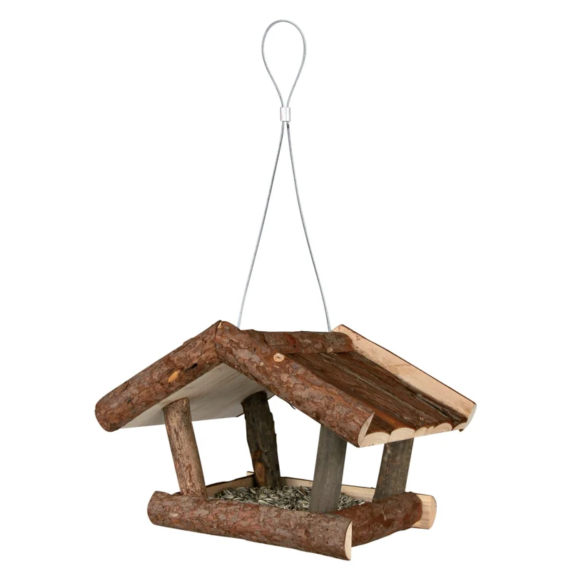 Trixie Vogelhaus aus Naturholz Futterhaus