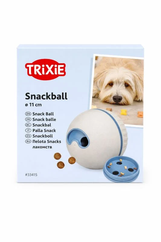 TRIXIE Snackball für Hunde – Intelligenzspielzeug mit Leckerli-Ausgabe