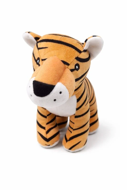 TRIXIE Hundespielzeug Tiger aus Plüsch – weiches Polyester Spielzeug für Hunde