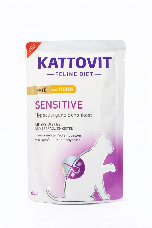Kattovit Sensitive Pâté mit Huhn 85g