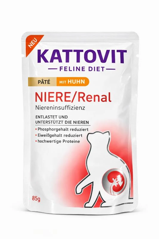 Kattovit Niere/Renal Pate mit Huhn 85g
