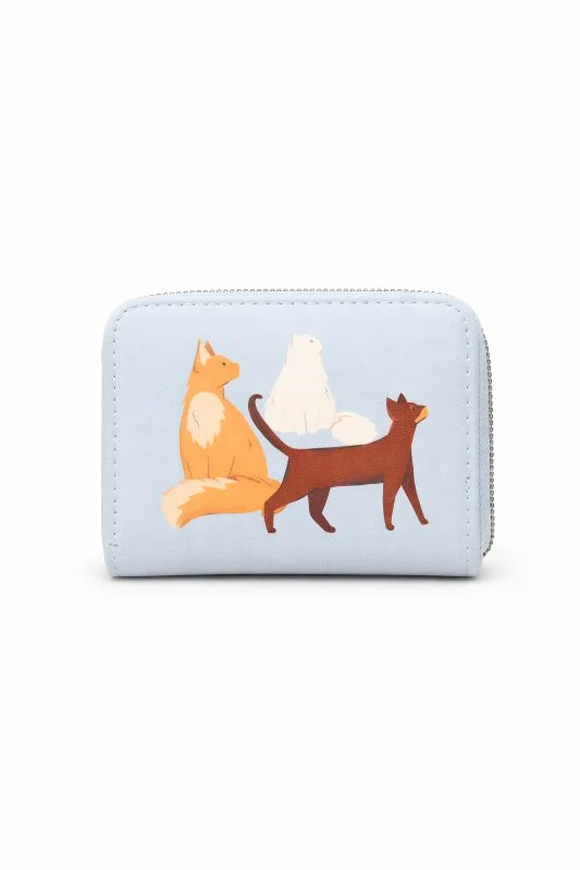 Kleine Börse mit Katzenmotiv