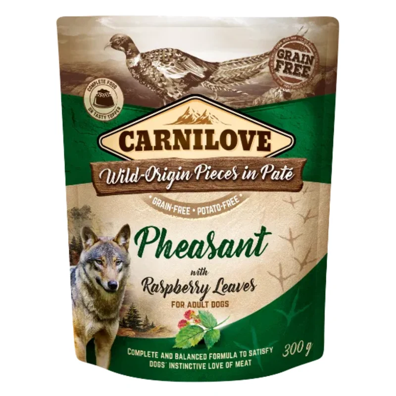 Carnilove Pheasant With Raspberry Leaves Adult Dog Wet Food 300g