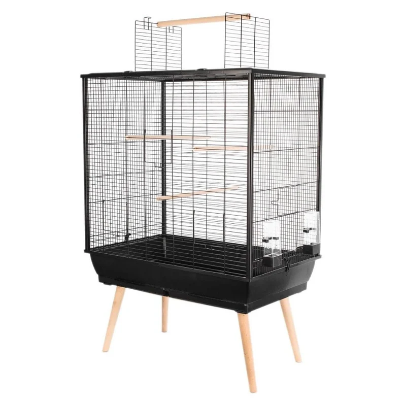 Zolux Neo Jili Black Cage for Birds 78X48X81cm
