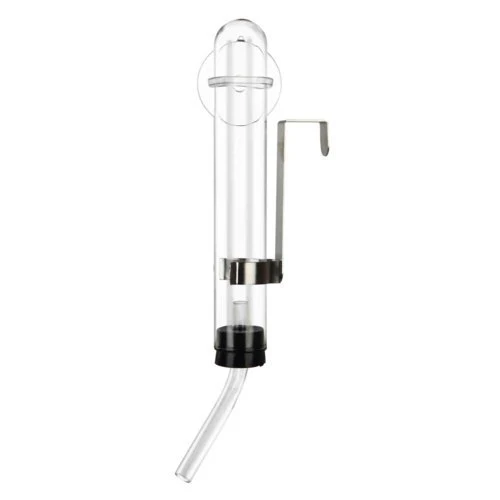 Hamstertränke mit Halter aus Glas
