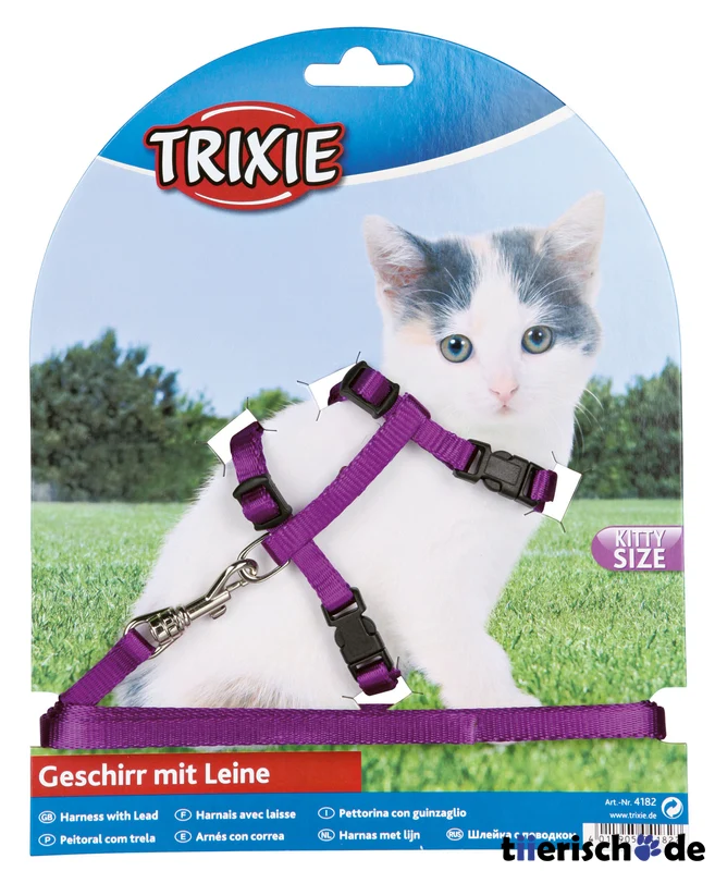 Katzengeschirr mit Leine für Kitten