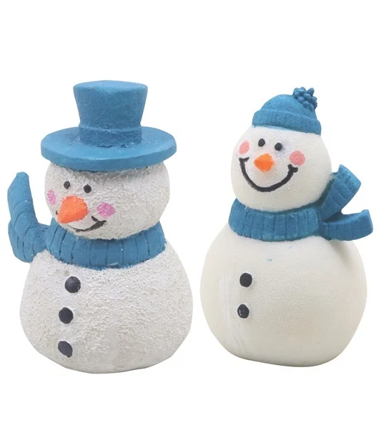 Hugo Kamishi Snowmen Pack of 6 Aquarium Decor 4x4x6