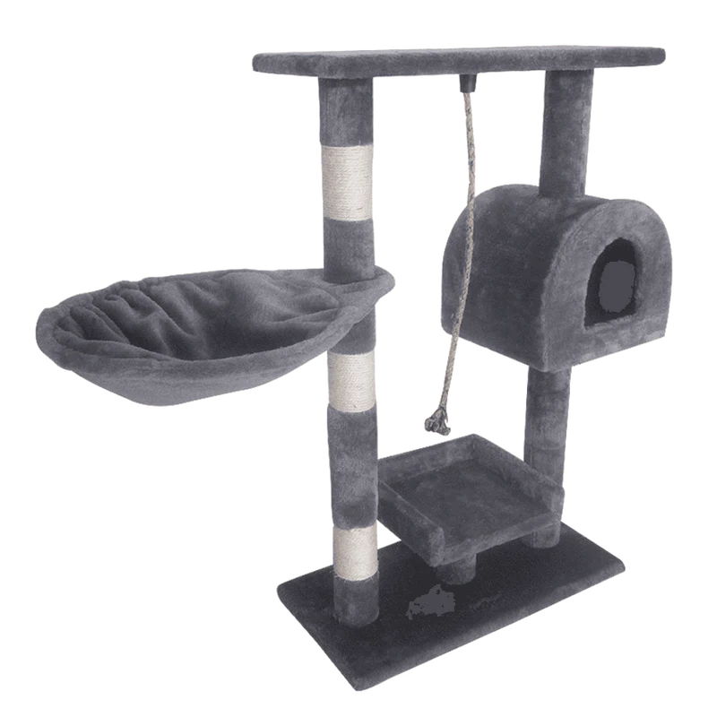 Leopet® KBM001 2grau Cat Tree Scratching Post Kitten Climbing Excercise Activity Centre Sisal