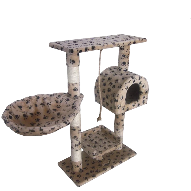 Leopet Kbm001 2grau Cat Tree Scratching Post Kitten Climbing Excercise