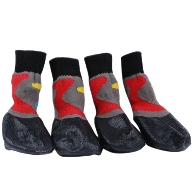 Black Water Proofing Dog Boots Pet Shoes Dogs Snow Booties