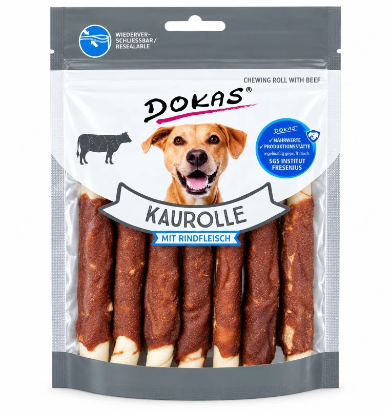 DOKAS Kauröllchen mit Rind 190g