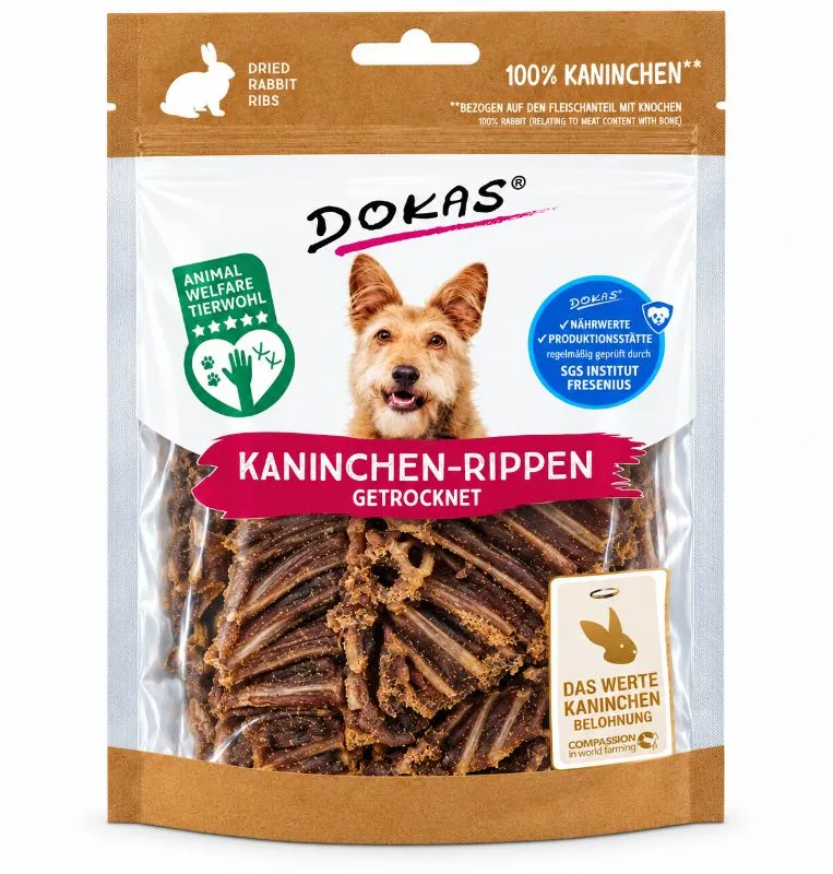 DOKAS Kaninchen-Rippen 100g