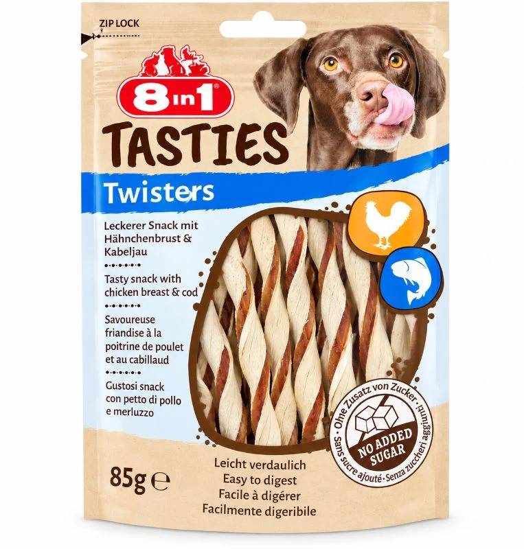 8in1 TASTIES Twisters 85g