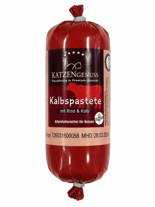 Katzengenuss Kalbspastete mit Rind & Kalb 200g