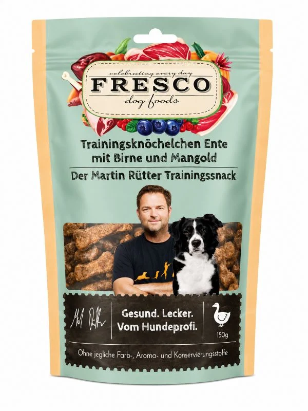 FRESCO Trainingsknöchelchen Ente mit Birne & Mangold 150g