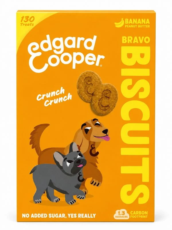 Edgard & Cooper Bravo Biscuits Banane & Erdnussbutter 400g