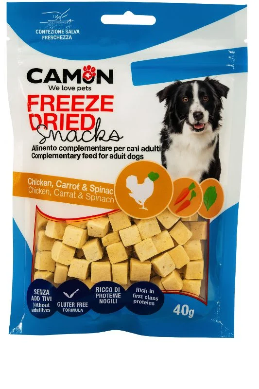 Camon Snacks gefriergetrocknete Hähnchenwürfel 40g
