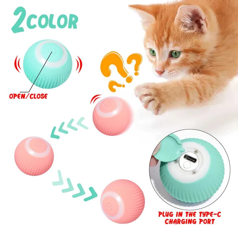 Smart Cat Toy Automatic Electric Rolling Ball