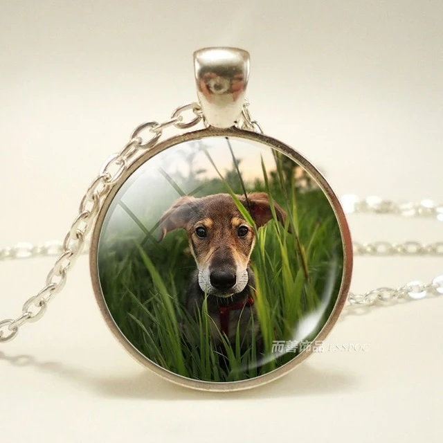 Dog Photo Glass Dome Necklace