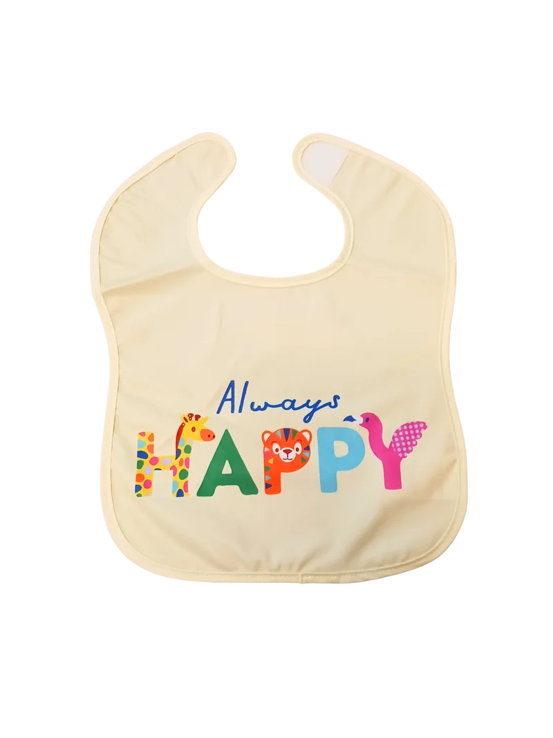 Always Happy Infant Bib in Yellow