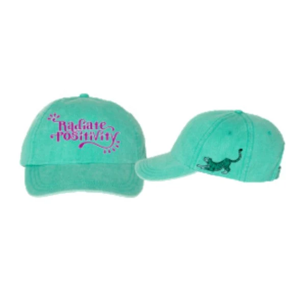 Radiate Positivity Youth Tiger Hat in Teal