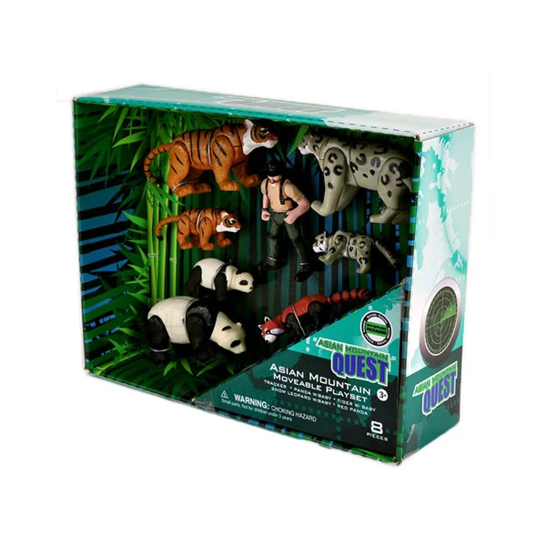 Asian Mountain Animals Quest Moveable Figurine Set