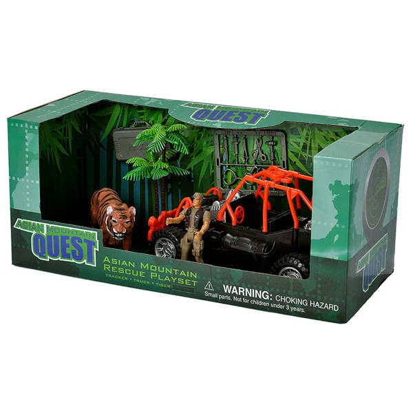 Asian Mountain Quest Tiger and Truck Rescue Playset