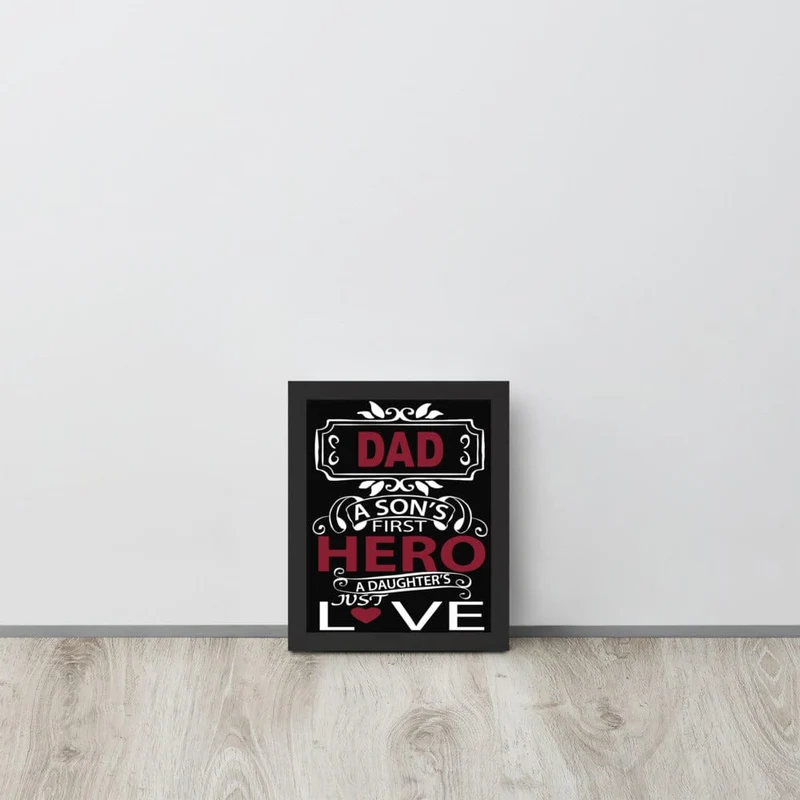 A Hero Framed Poster
