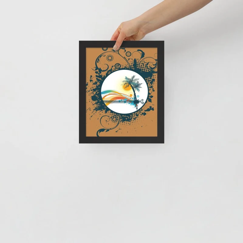 Beach Vibes Framed Poster