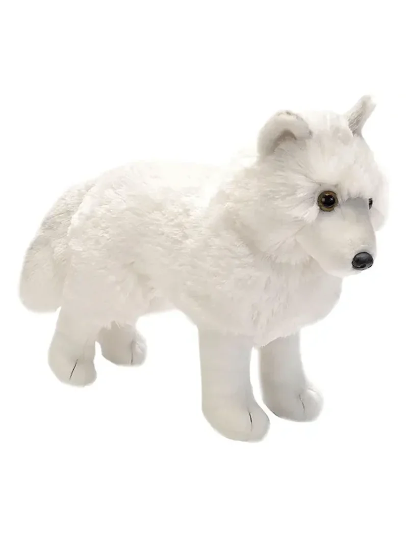 Standing Arctic Wolf Plush