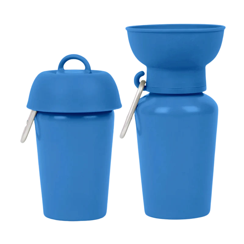 Reise Wasserflasche mit Napf