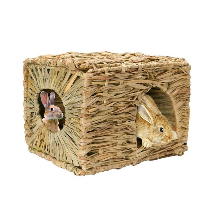 Rabbit Straw House Natural Grass Cage