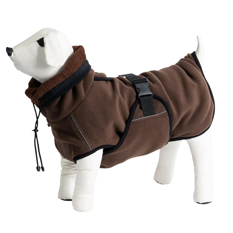 Wärmemantel wendbar mit Fleece Mocca
