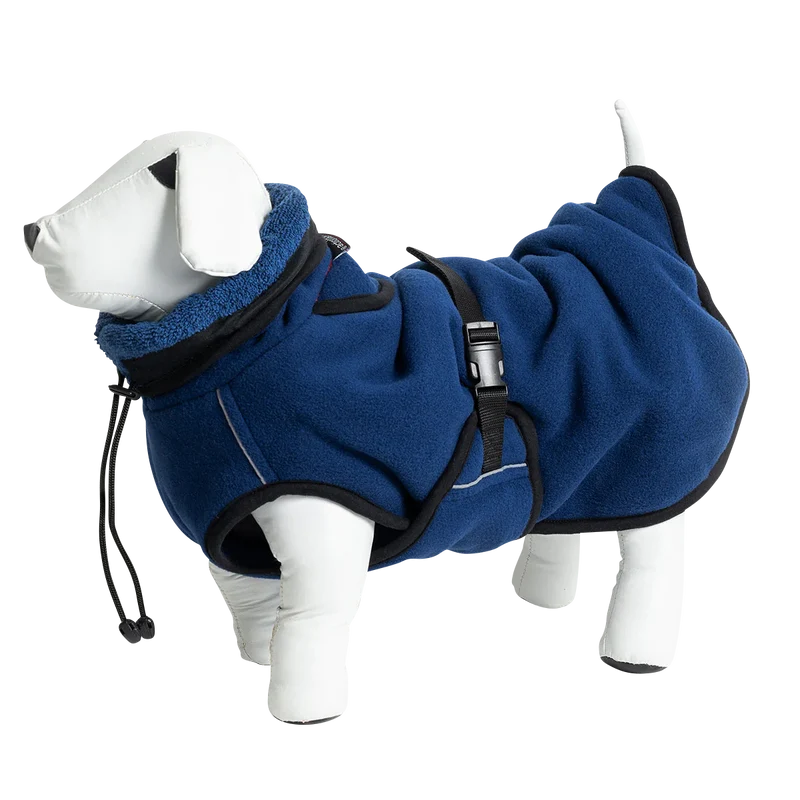 Wärmemantel wendbar mit Fleece Dunkelblau