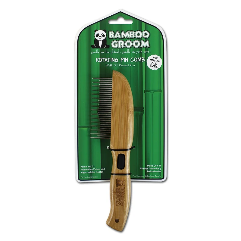 Bamboo Groom Kamm mit 31 rotierenden Zinken
