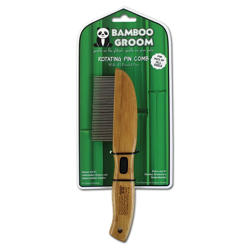 Bamboo Groom Kamm mit 41 rotierenden Zinken