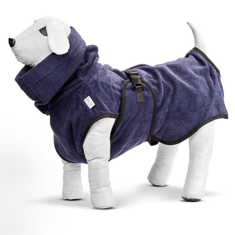 Bademantel DOGDRY Dunkelblau