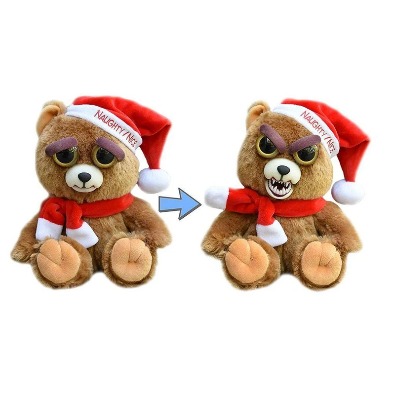 Ebeneezer Claws Santa Bear Growling Feisty Pet™