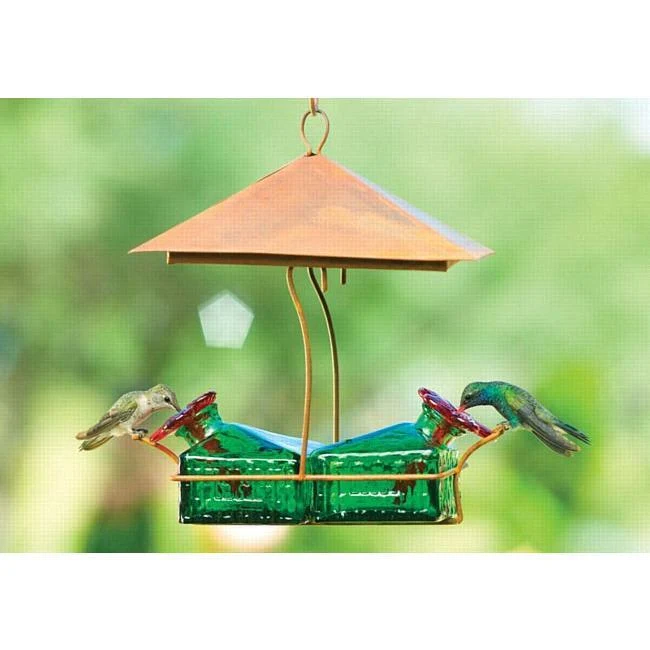 Bouquet Basketweave Shelter Hummingbird Feeder