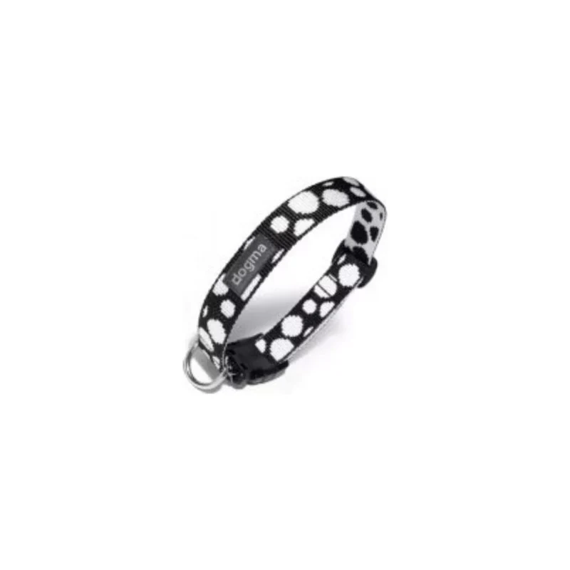 Dogma Hundehalsband Dots Schwarz/Weiß