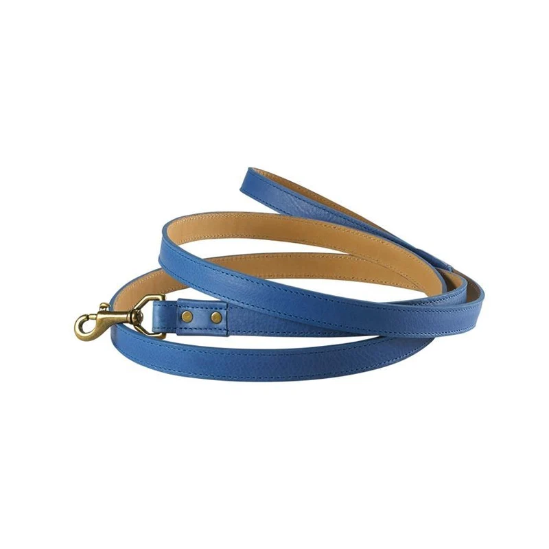 6 ft. Italian Leather Dog Leash