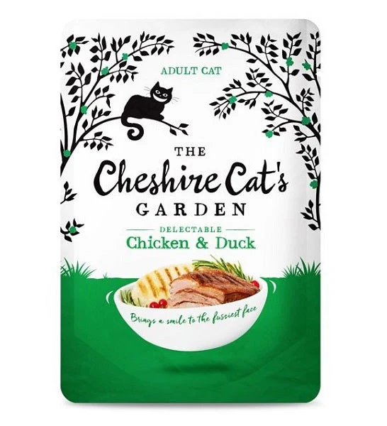 Expiry Date 07-Oct-26 The Cheshire Cat's Garden Chicken & Duck Wet Cat Food - 85G